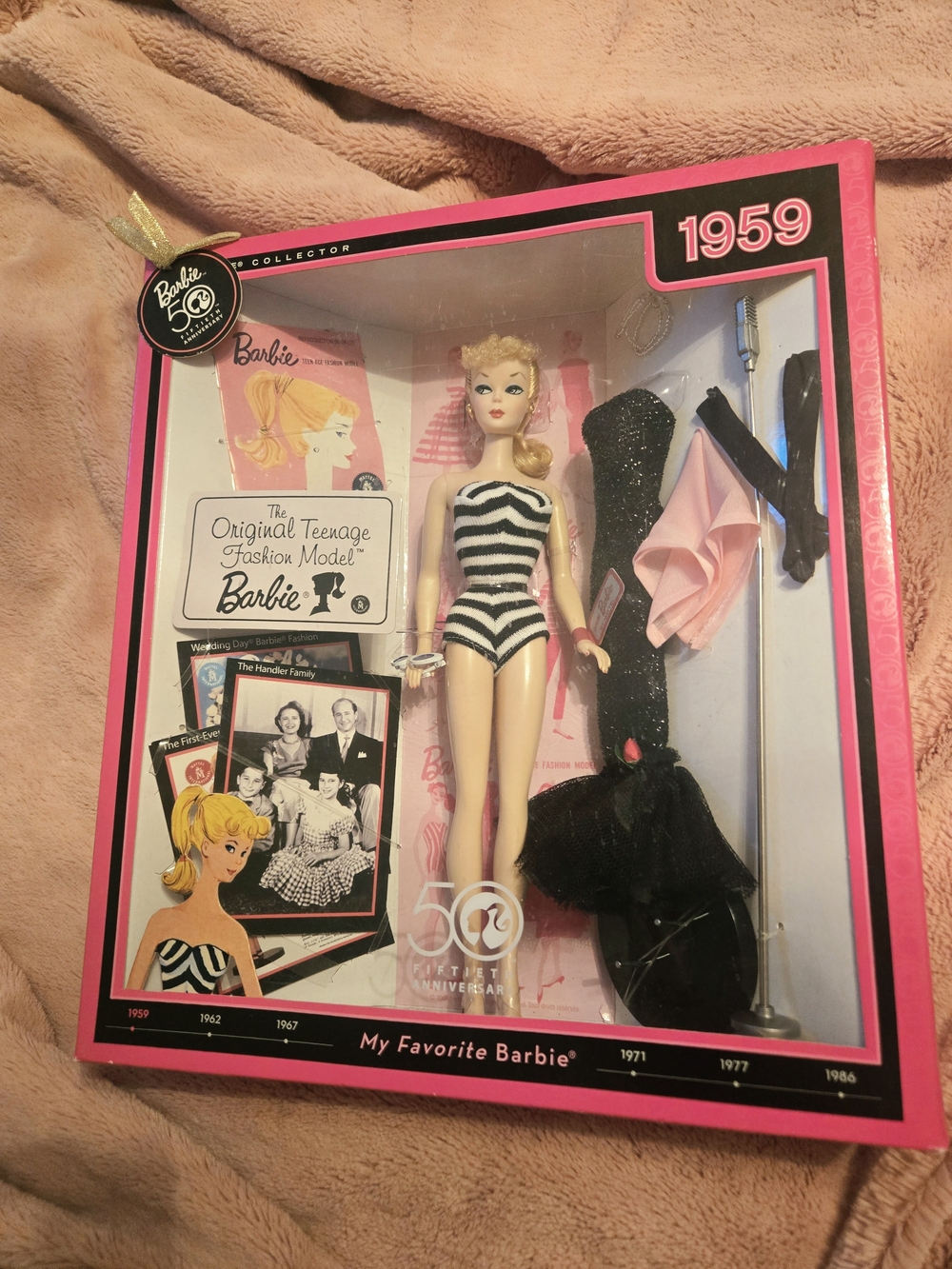 Barbie 50th Anniversary Collector Doll 1959 Original Teenage Fashion Model